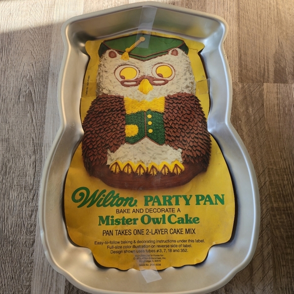 VINTAGE 1978 Wilton Mister Owl Cake Pan #502-7644 - Graduation & School Party - Picture 3 of 5